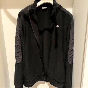 Lacoste black zip up jacket (no hood)